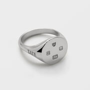 Tate silver signet ring